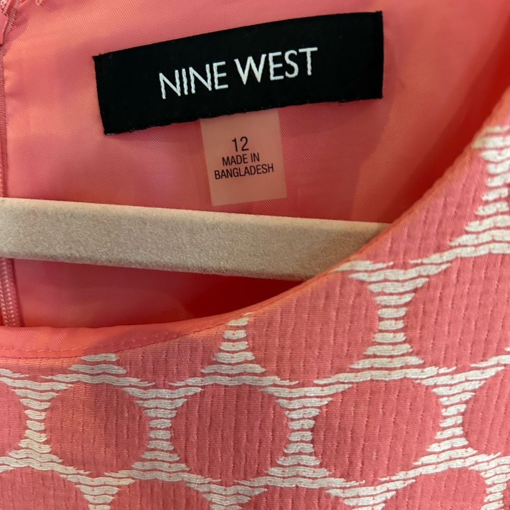 Nine West pink and white midi dress - Picture 3 of 4